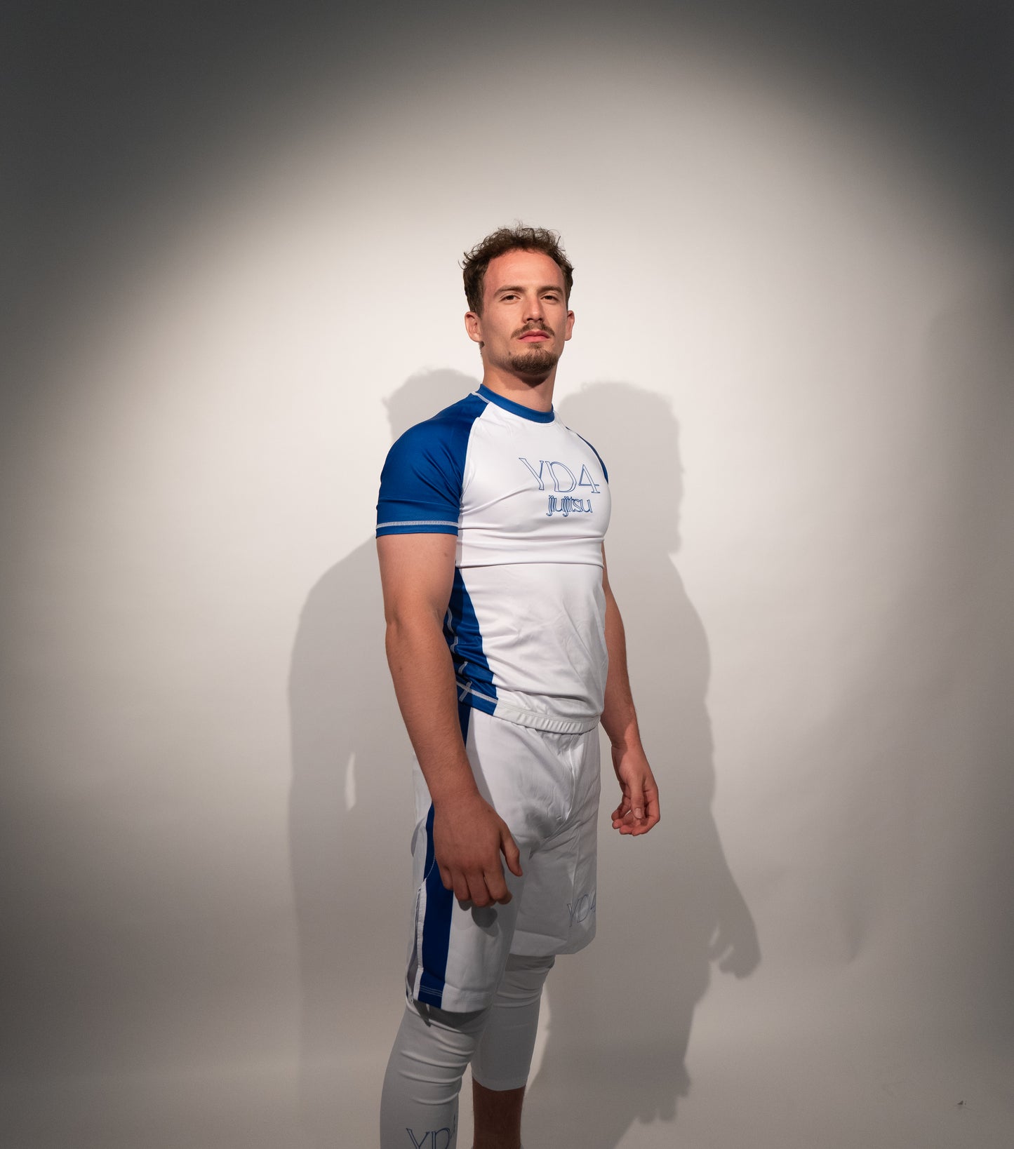 Ensemble Blue Rash Guard + Short Avec Legging