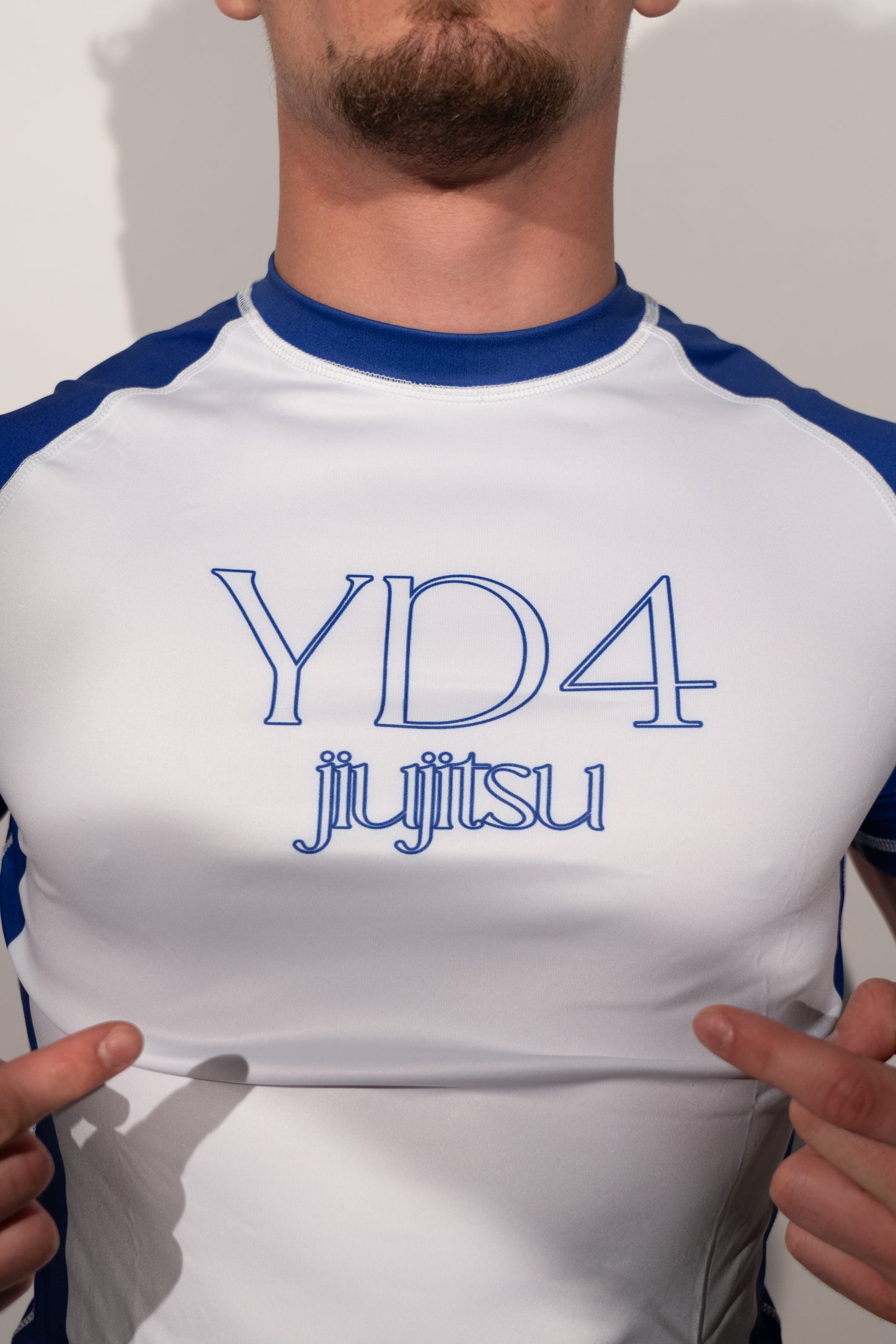 Ensemble Blue Rash Guard + Short Avec Legging